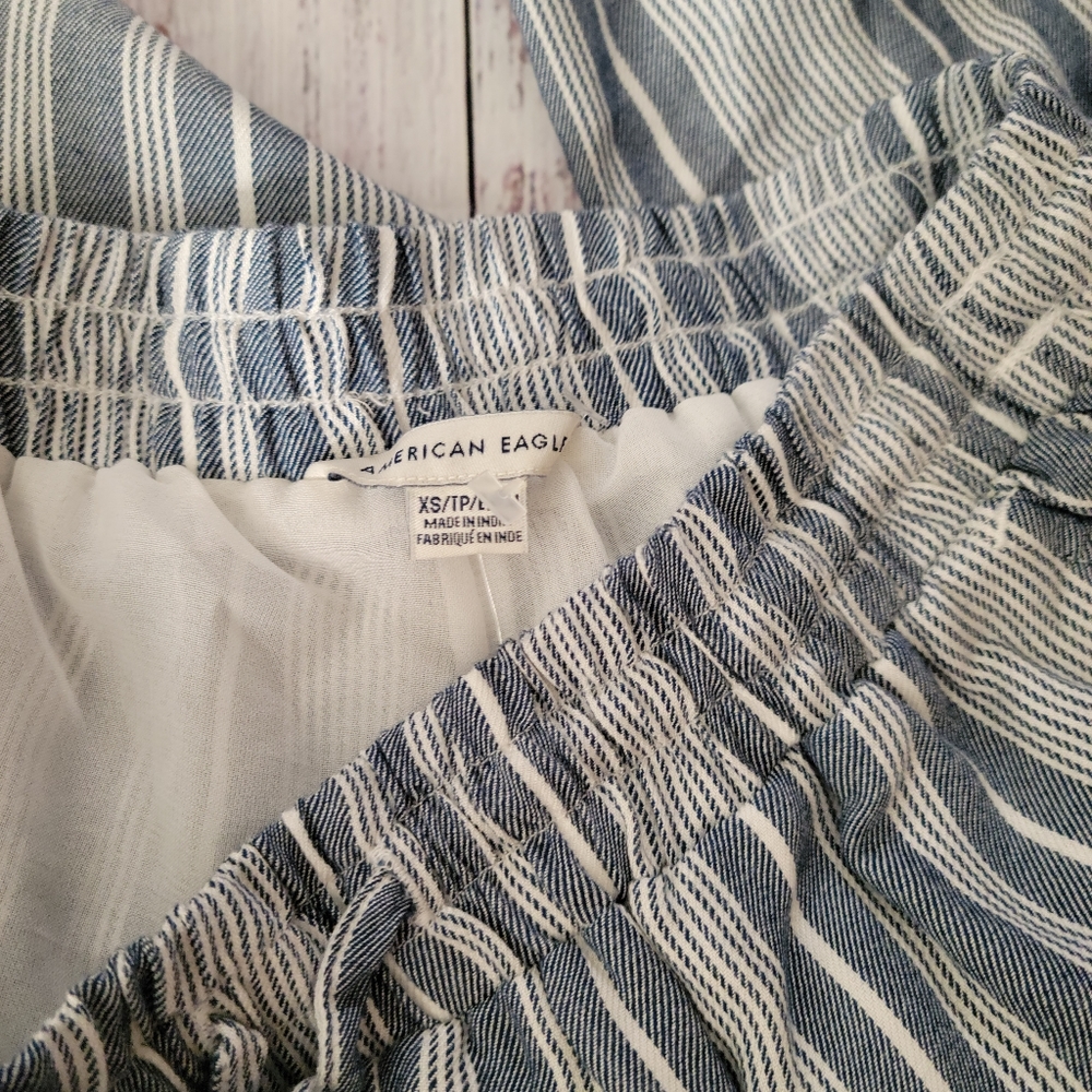 A&E XS NWTS stripped Paperbag Waist Joggers - Picture 3 of 6